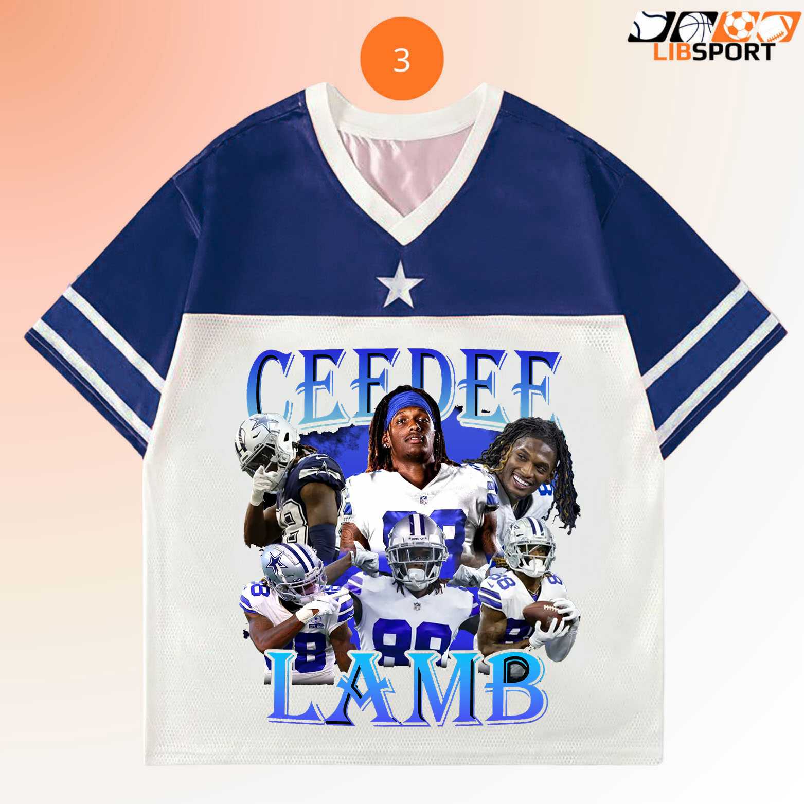 Ceedee Lamb Jersey, Nfl Dallas Cowboys Shirt, Unisex Game Day Fan Tee
